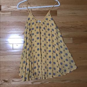 Urban Outfitters Yellow Patterned Sundress